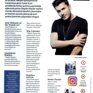 Cosmopolitan Dergisi Mayıs 2018 Caner Kızıl Röportajı